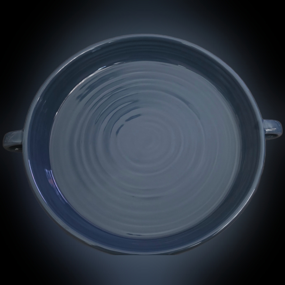 Carlos Santana Denim Blue Stoneware Serving Tray